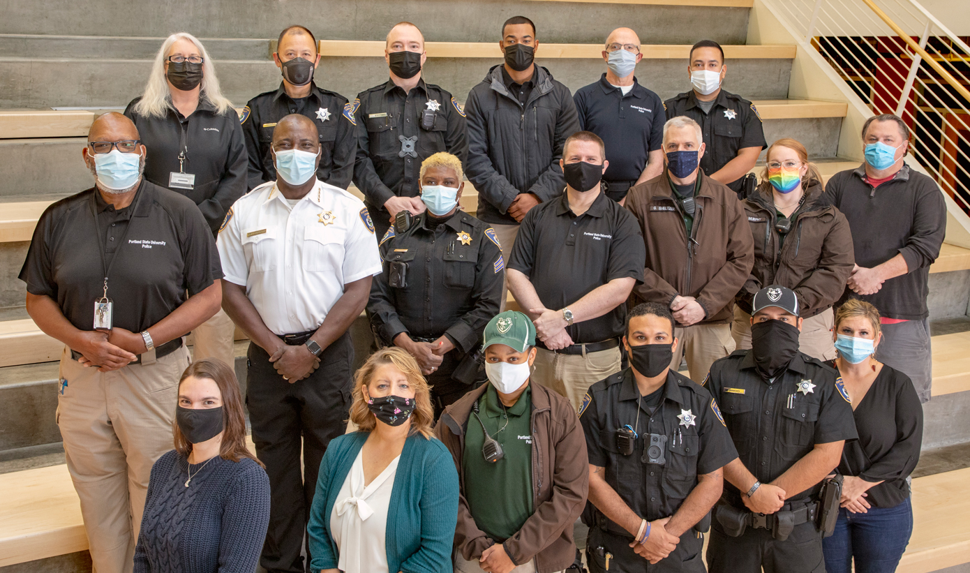 Group photo of Campus Safety staff