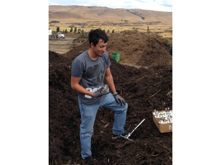 CCAR REU student field work