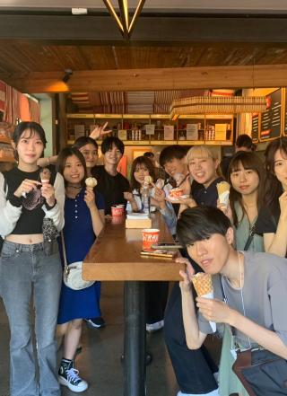 Students at Salt & Straw Ice Cream Shop.JPG