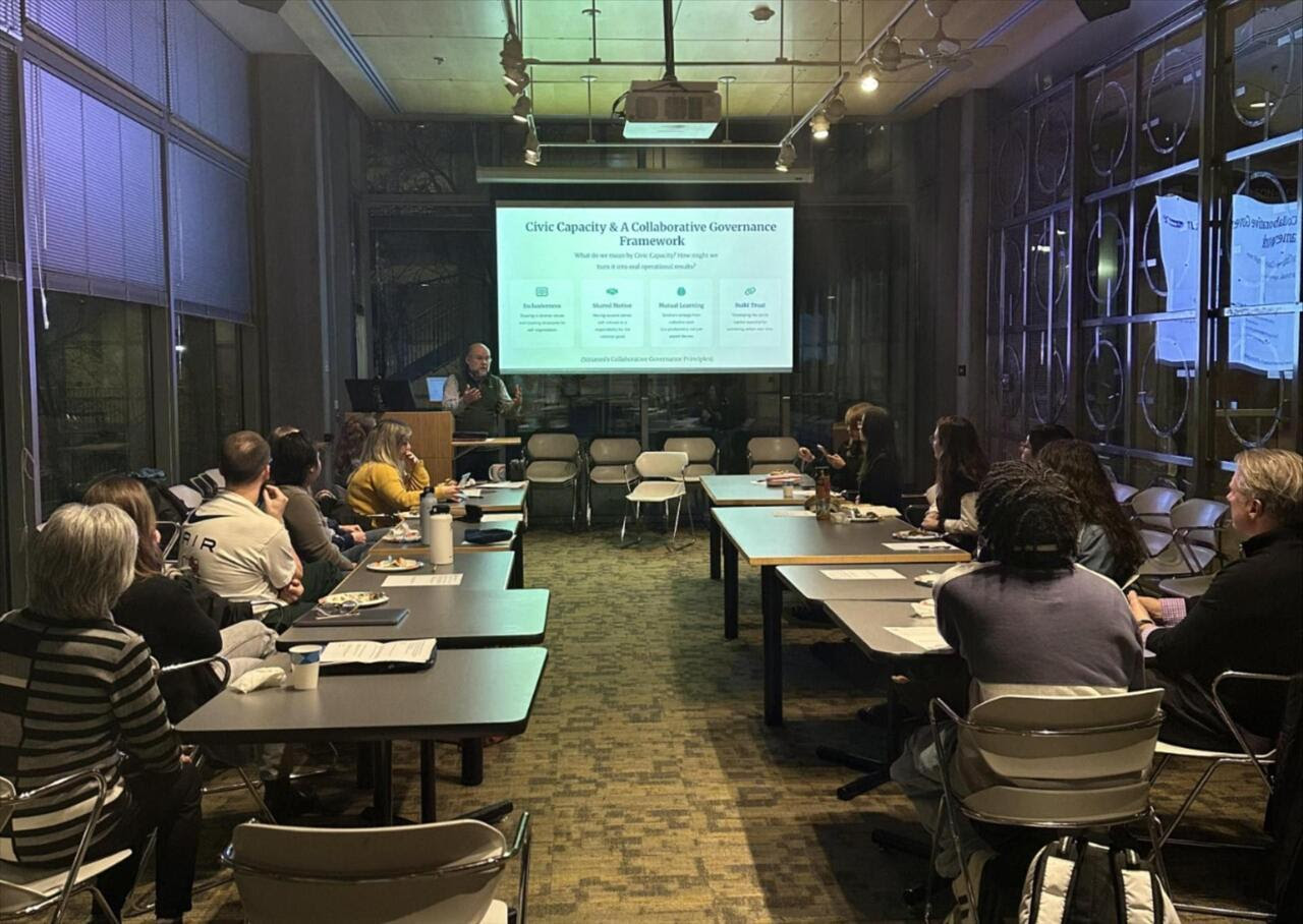 Dr. Peter Chaillé, giving presentation