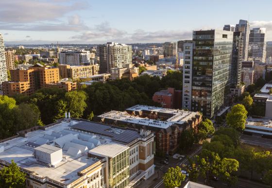 Downtown Portland Aerial View