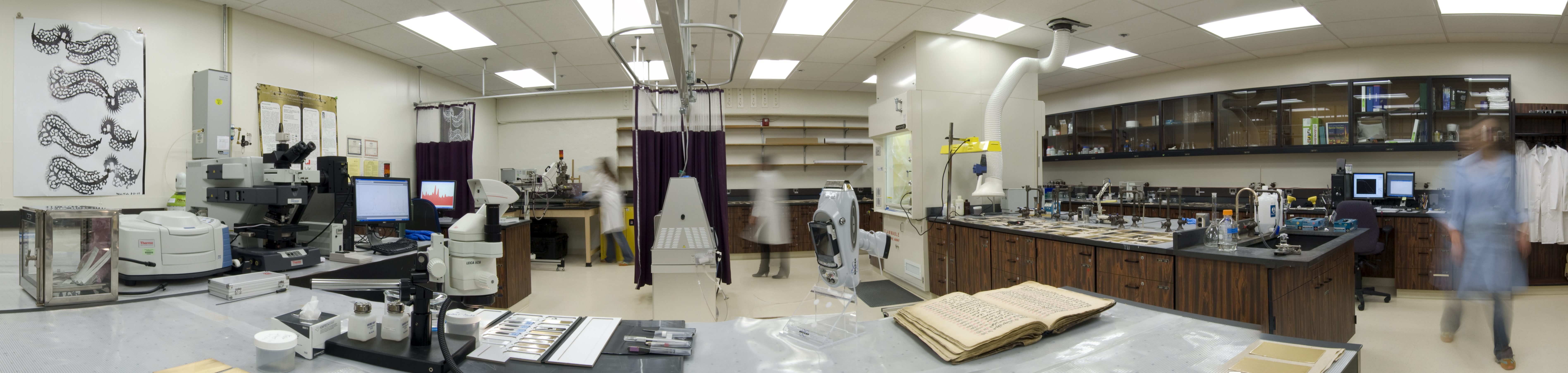 Panorama of chemistry laboratory