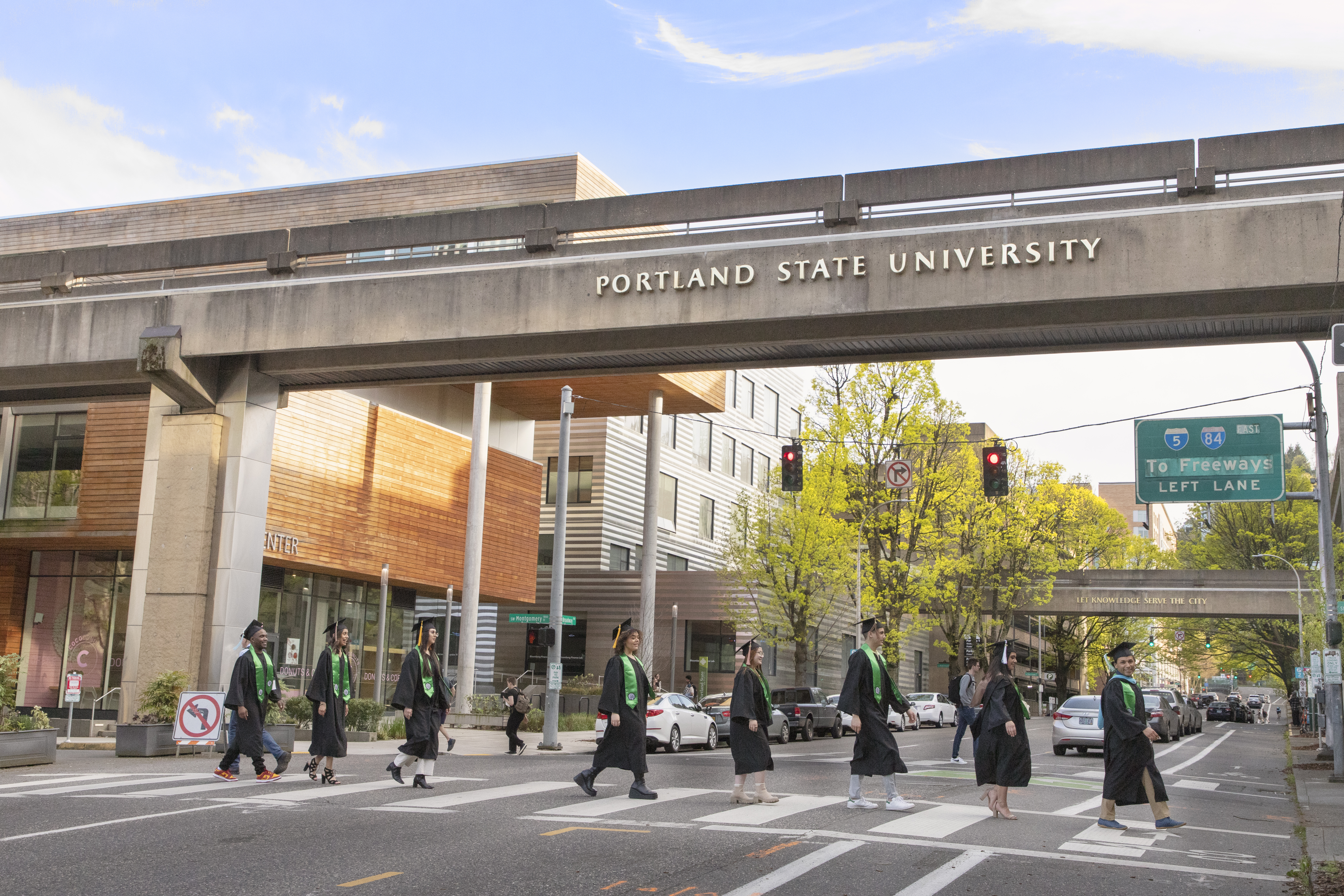 Campus Graduates Walking