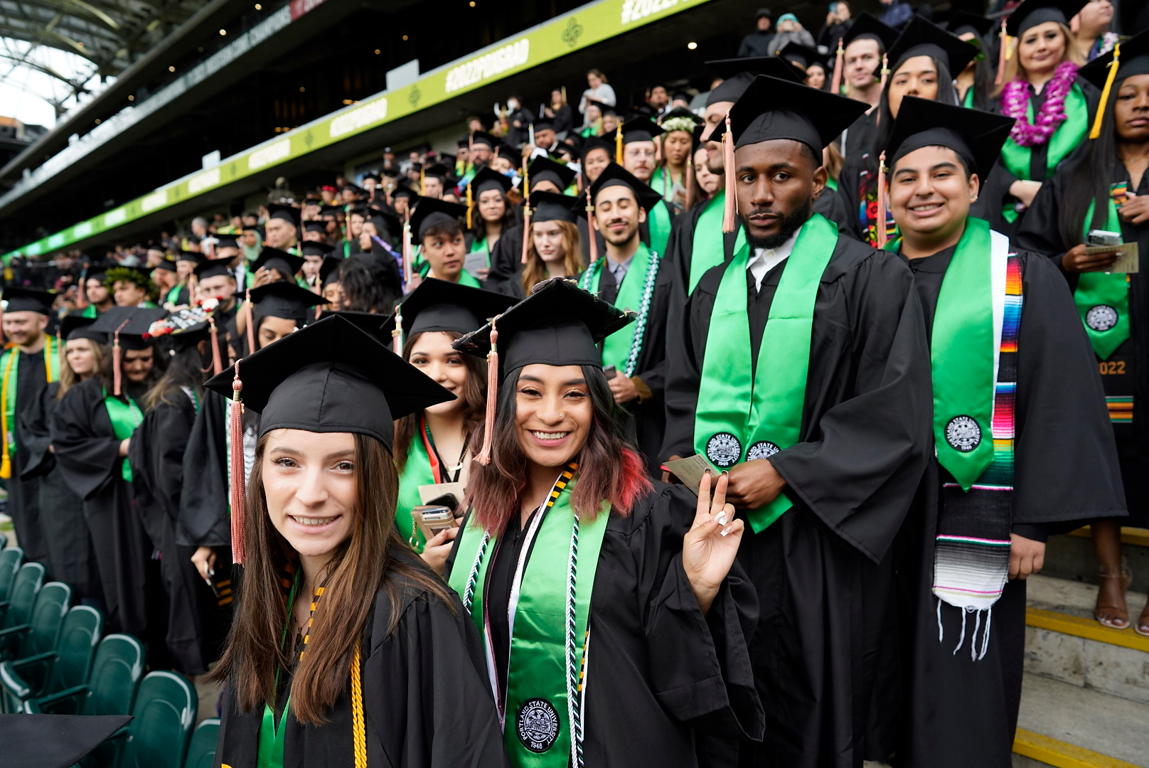 Graduating students at Providence Park