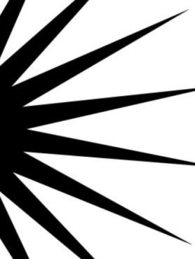 Black burst design on white background