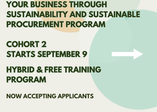 Flyer for the EPA sustainability program