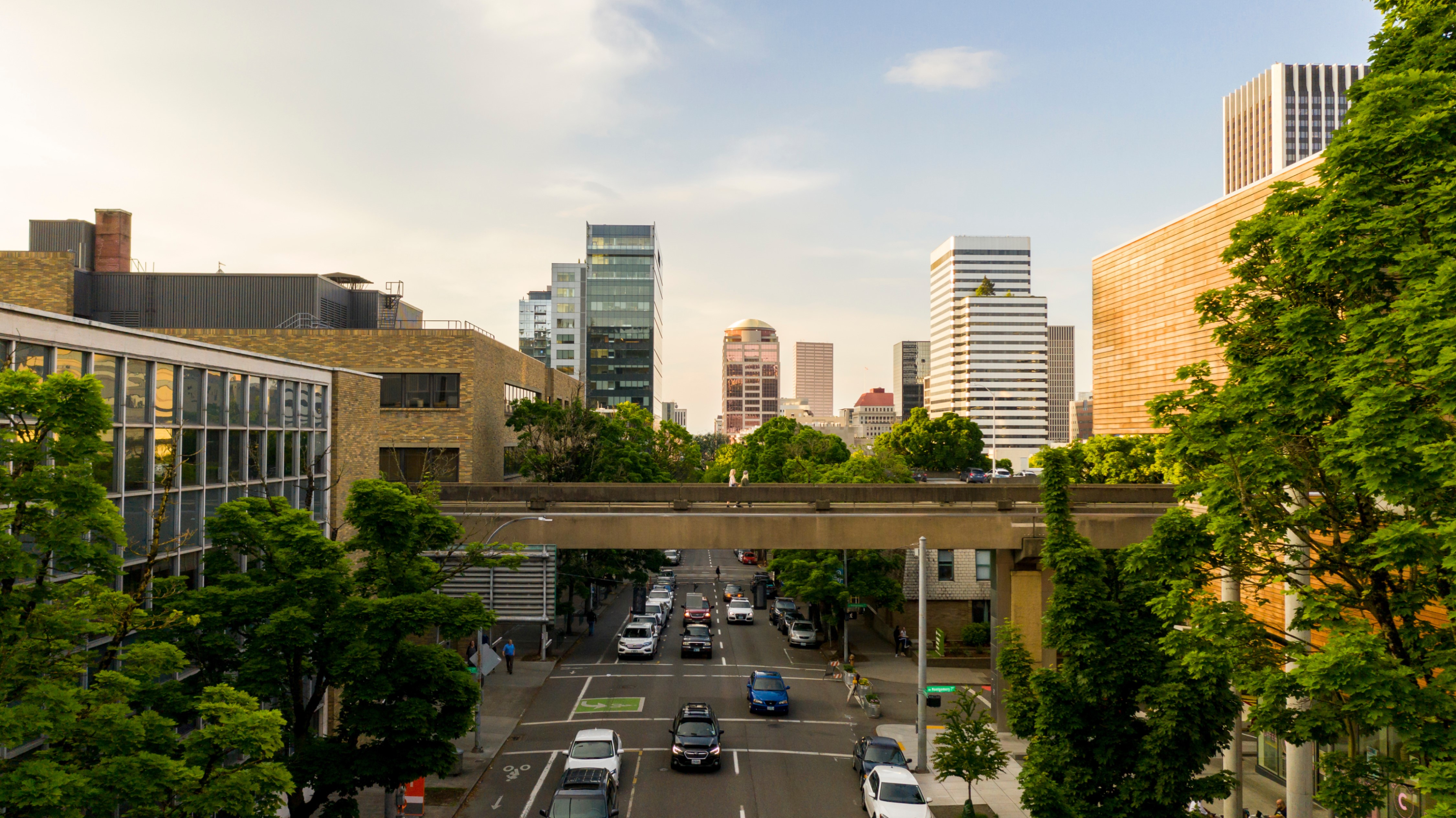 PSU Campus with bridge