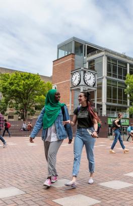 PSU students at Urban Plaza