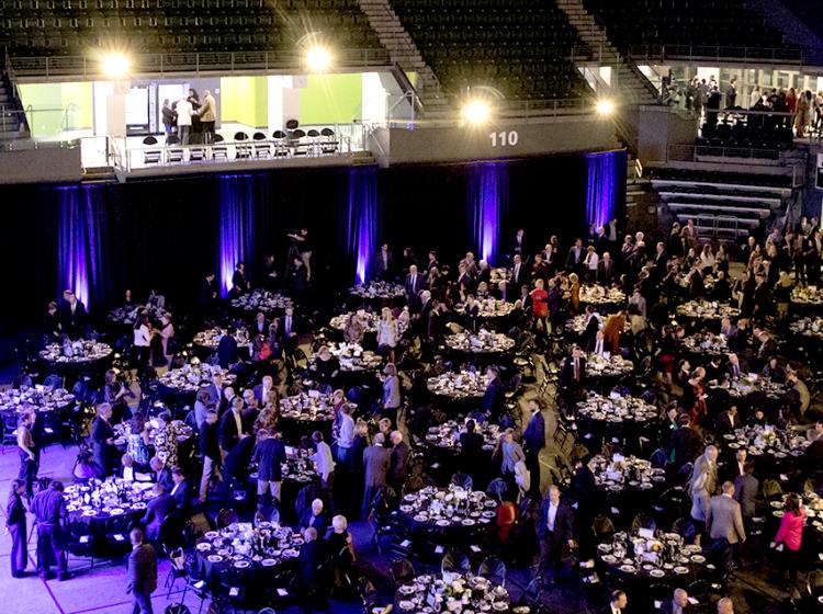 Viking Pavilion arena can host banquets for hundreds of attendees