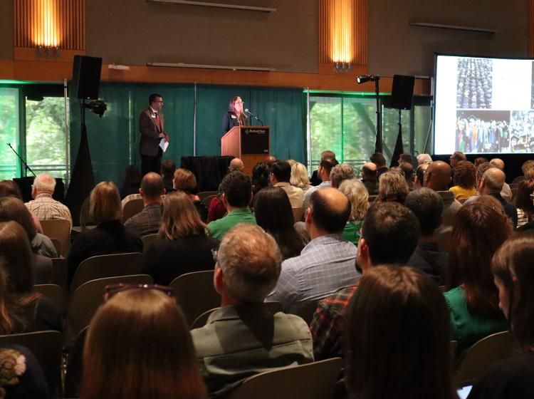 Smith's Ballroom can be used for lectures and presentations.