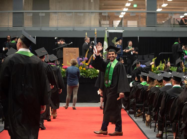 Viking Pavilion can host thousands for commencement ceremonies.