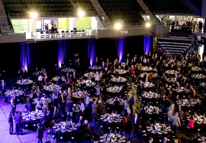 Viking Pavilion arena can host banquets for hundreds of attendees