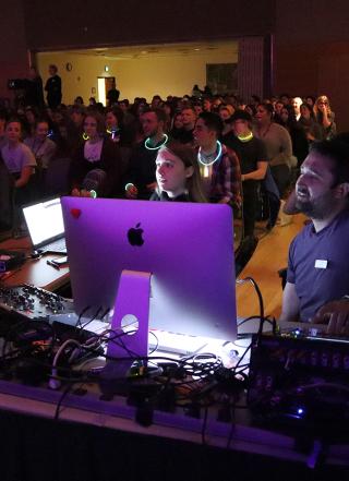 PSU's CAVET team offers audio visual services at events.