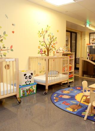On campus child care is based in Smith Memorial Student Union.
