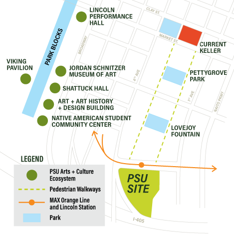 PSU Arts District Map