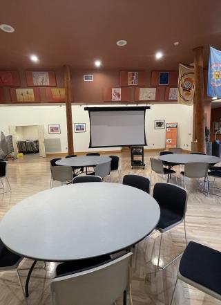 The Native American Student and Community Center's space and layout for main room.