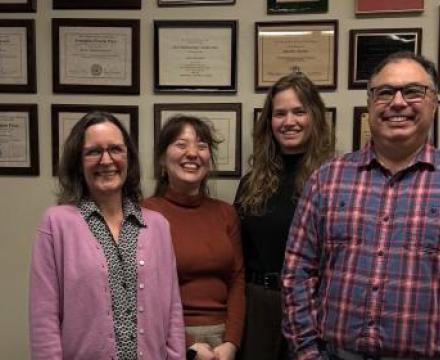 four members of the Pacific Historical Review editorial team