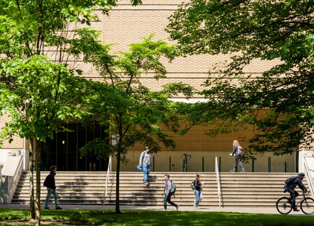 Front of the PSU Library