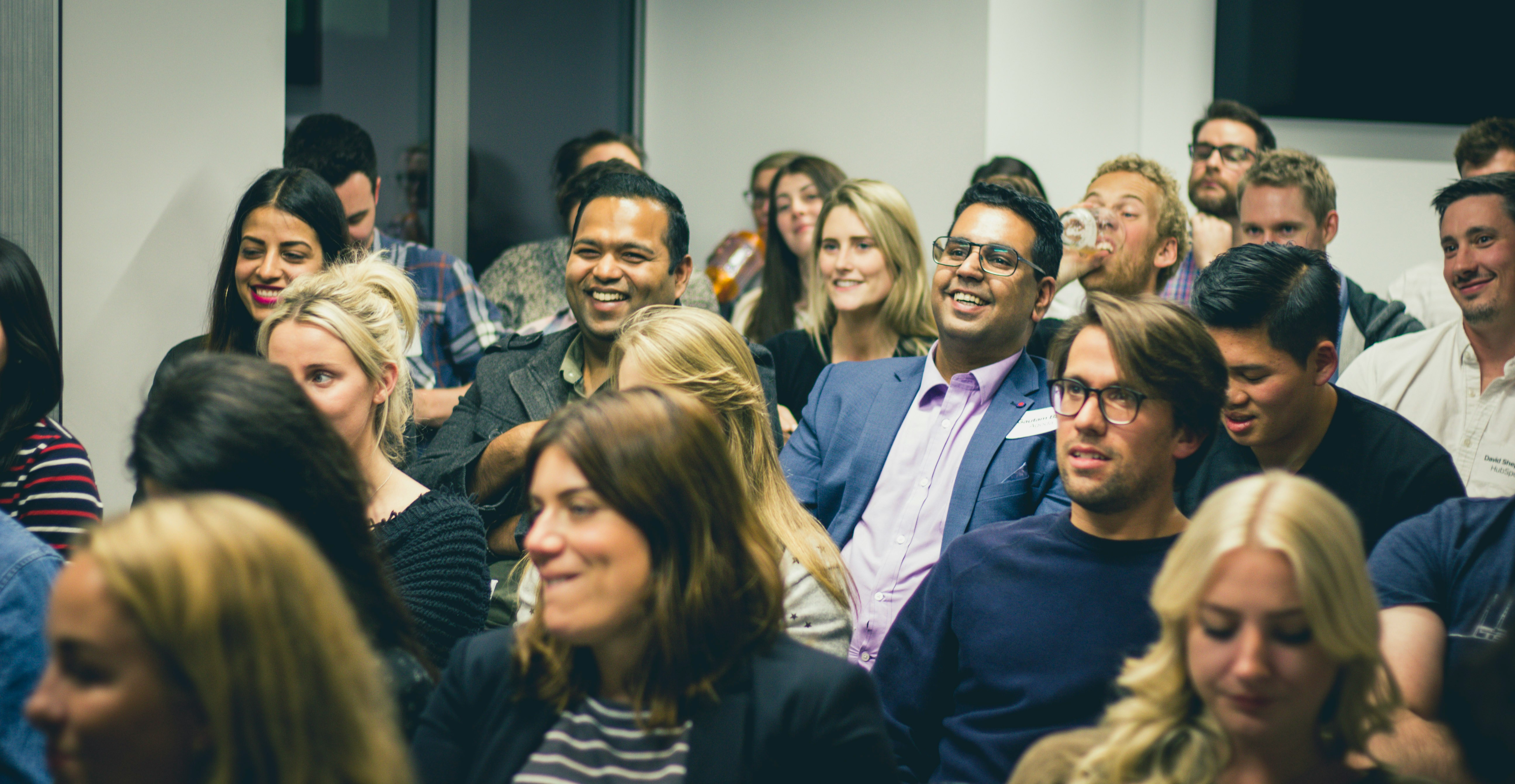 Photo of people in a seminar crowd