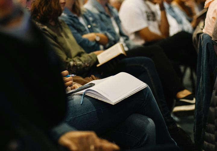 photo of a crowd in a seminar