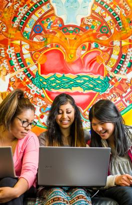 Students smiling