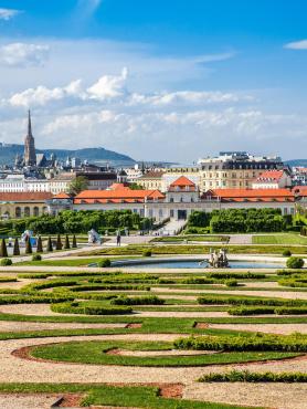 Belvedere Schlossgarten in Vienna, Austria