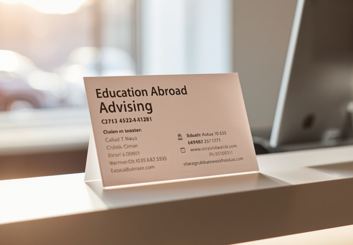 Ed Abroad Advising sign