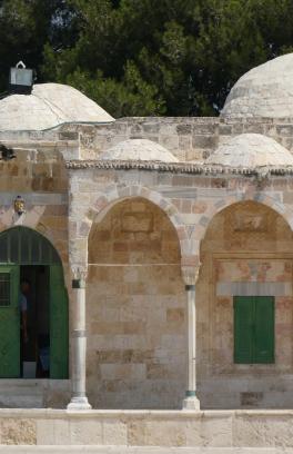 Columns of a temple in Jerusalem