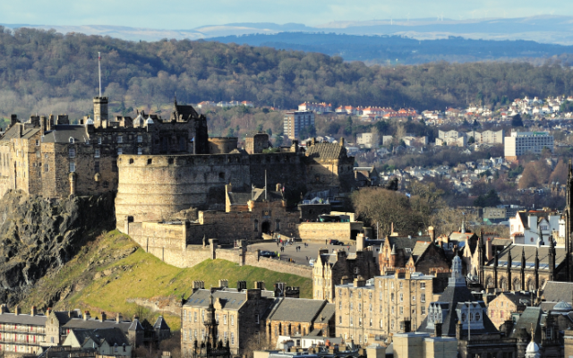 View of Edinburgh castle