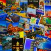Postcard collage of World Landmarks