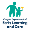 DELC logo adult holding child hand