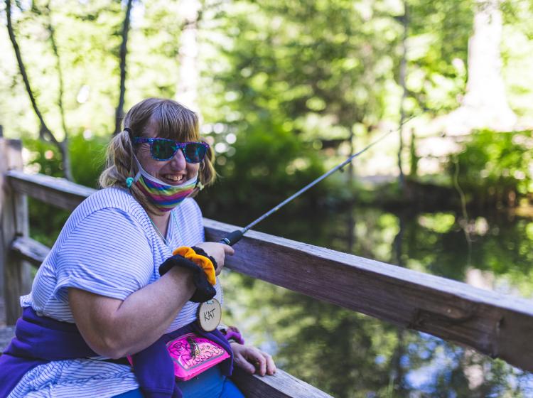 Fishing at Kiwanis Camp