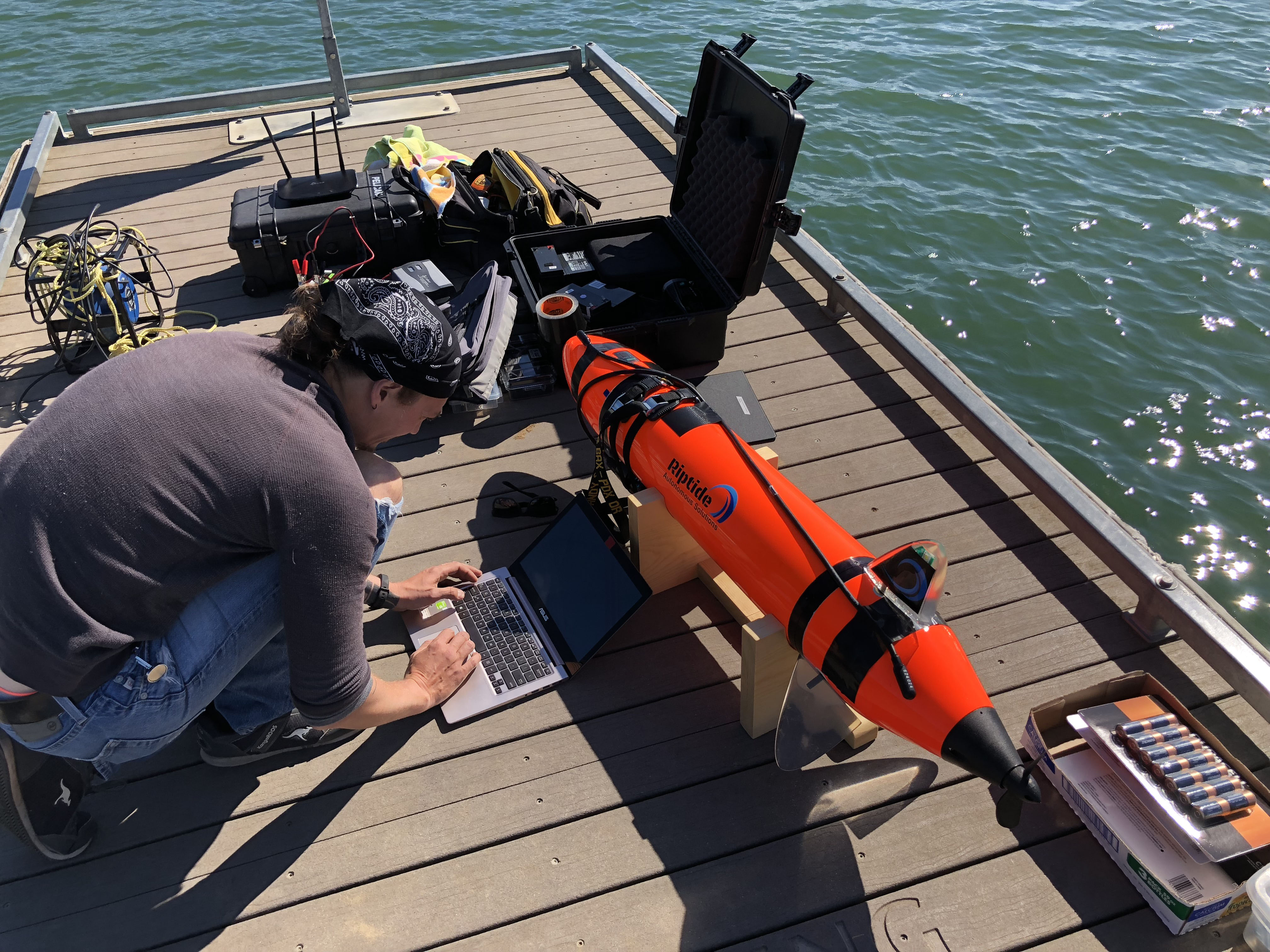 acoustic research at lake