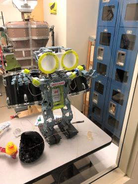 robots in the robotics lab