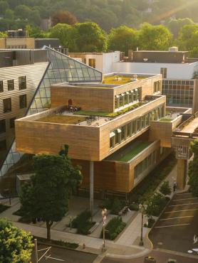 Aerial view of the Karl Miller Center