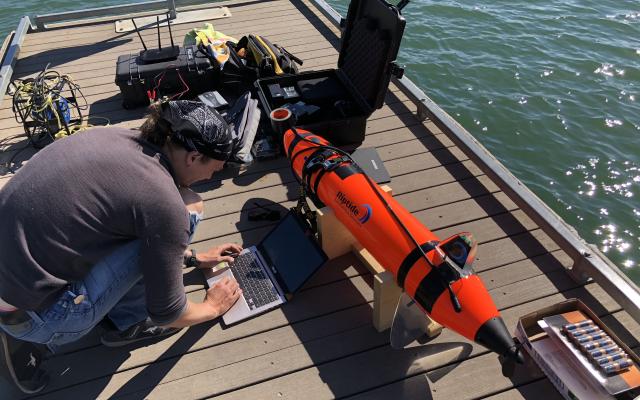 acoustic research at lake