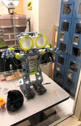 robots in the robotics lab