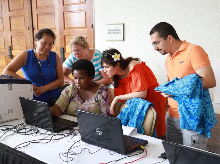 Student volunteers at  PICMET conference Hawaii