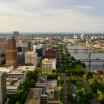 Aerial view of downtown Portland, Oregon