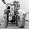 students in engineering lab in 1970s