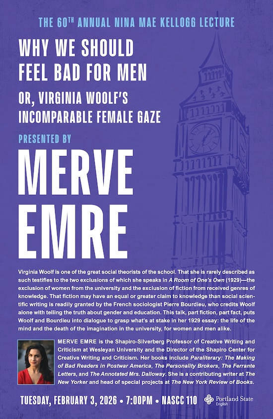 Why We Should Feel Bad for Men, or Virginia Woolf's Incomparable Female Gaze