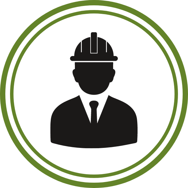 Businessman with a hard hat