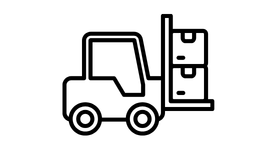 A forklift