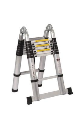telescopic ladder with leg support
