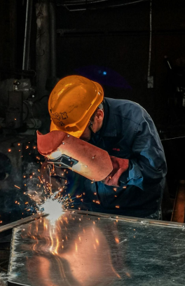 Man welding