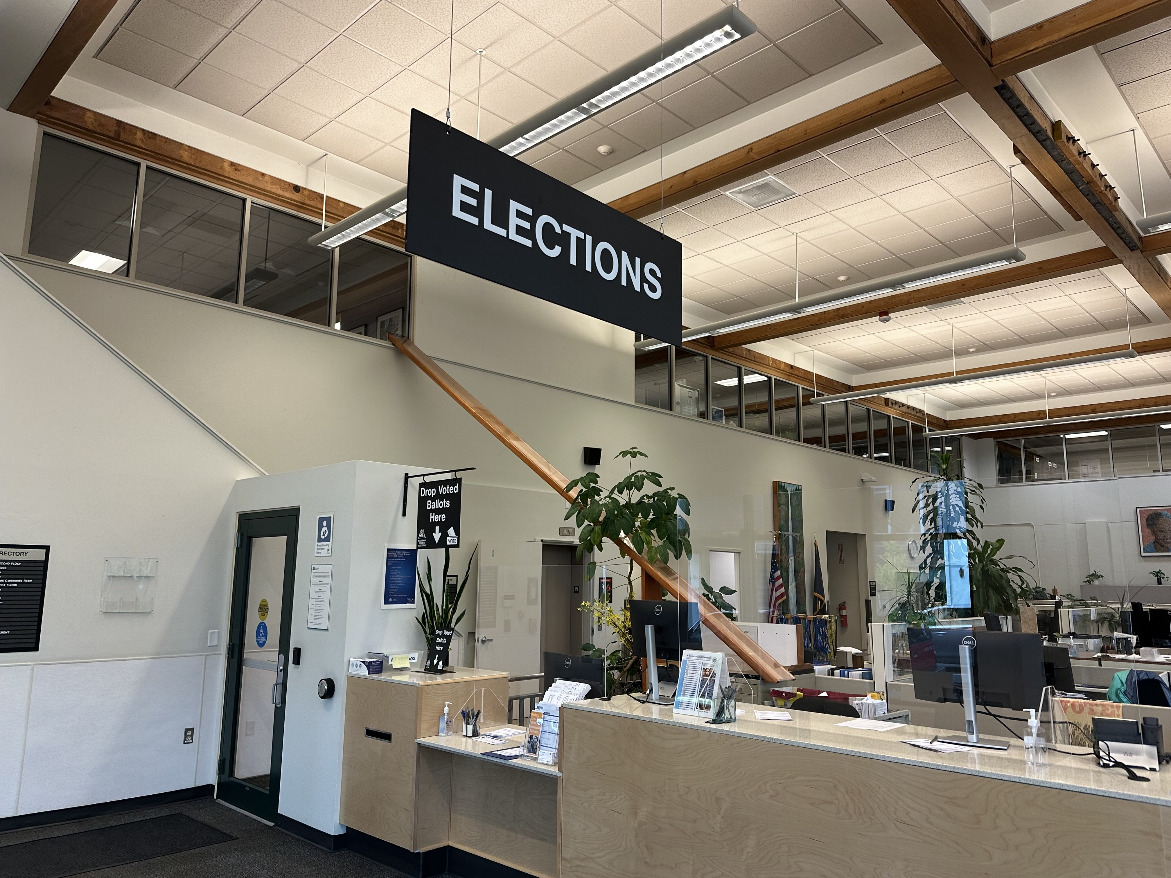 Elections office front desk
