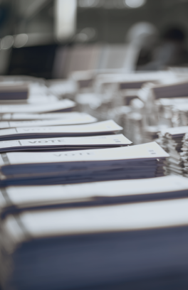 Ballots on a table