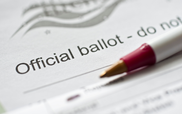 ballot and pen
