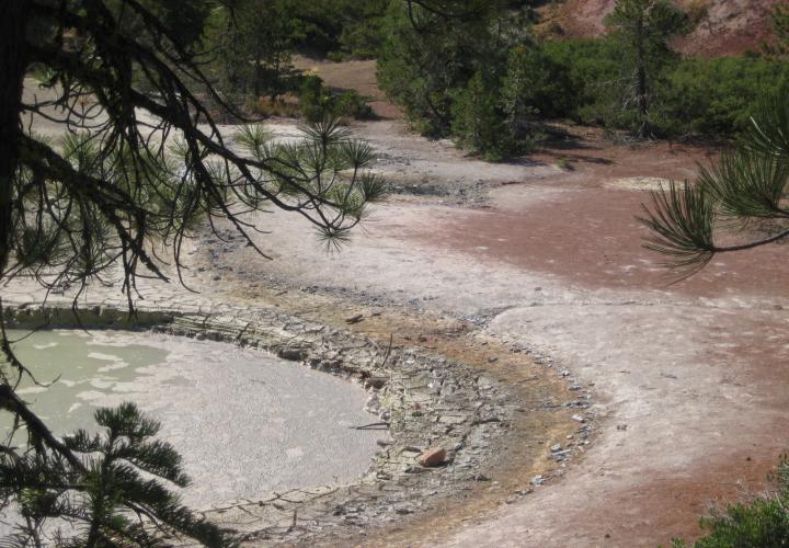 Mud pools at Lassen National Park