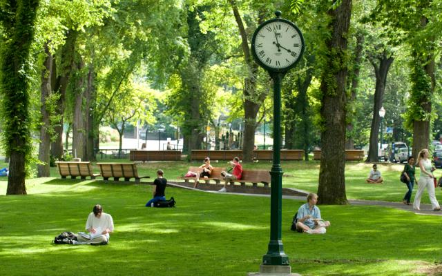 Park Blocks clock